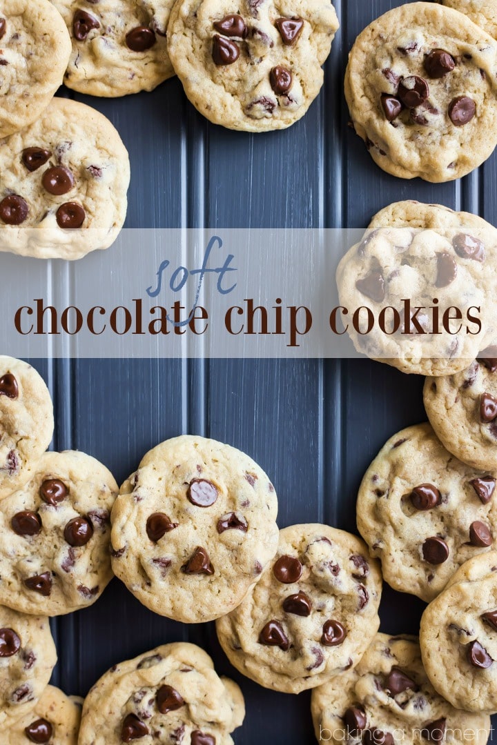 Soft Chocolate Chip Cookies: so buttery and delicious, they practically melt in your mouth!