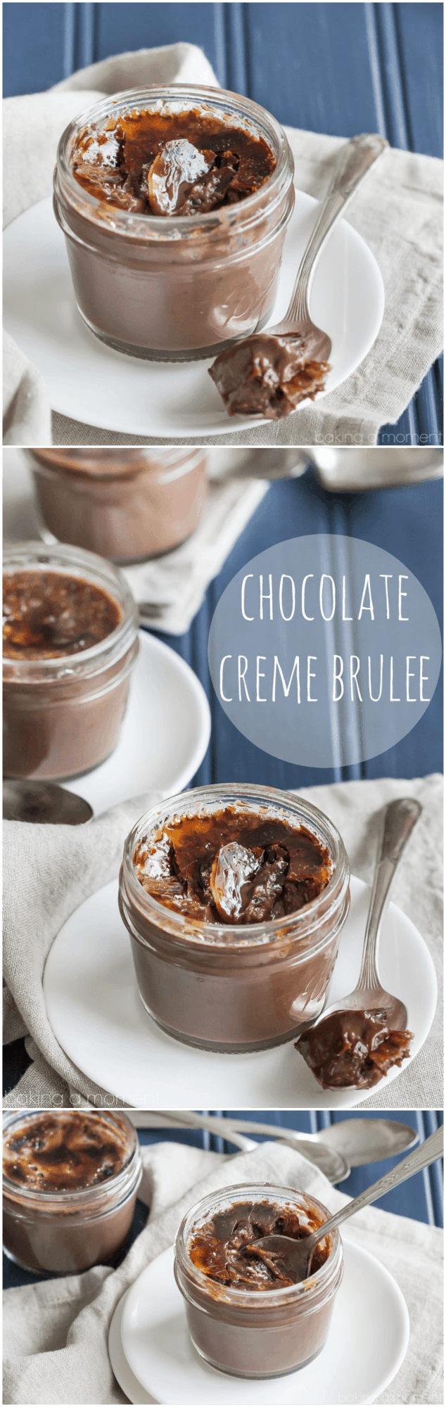 Chocolate creme brulee: an impressive dessert that's so simple to make. Just a handful of simple ingredients and you'll be in chocolate heaven!