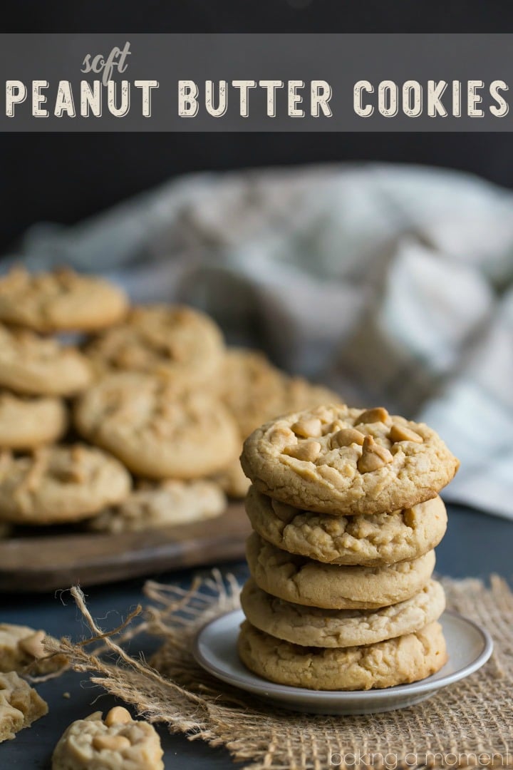 Soft Double Peanut Butter Cookie Recipe- basically I can never make these peanut butter cookies again because they are TOO DANGEROUS! I seriously could not stop eating them, they are so soft, comforting, and peanut butter-y! 