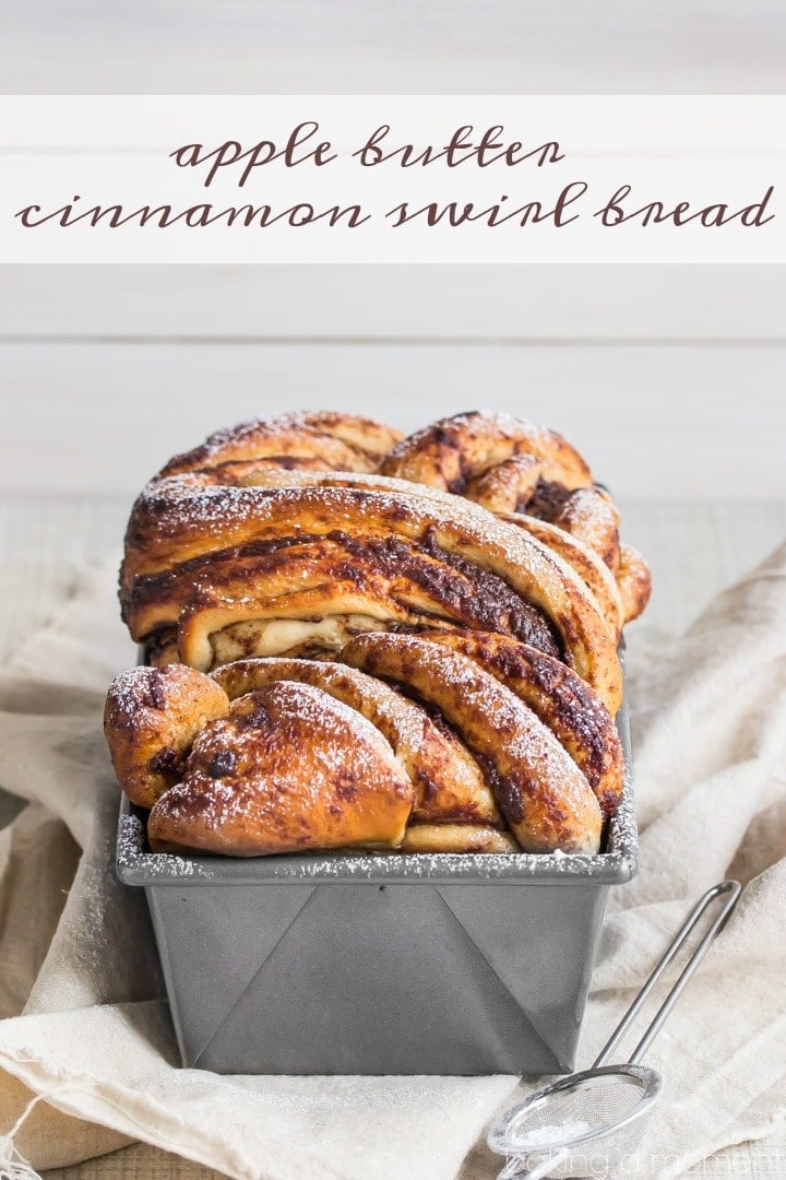 Apple Butter Cinnamon Swirl Bread- This bread was easy to make, so moist, and had plenty of apple butter and cinnamon sugar in every bite. My family loved it!