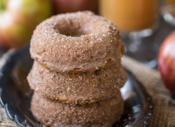 Baked Apple Cider Donuts: off-the-charts apple flavor and a crunchy cinnamon sugar coating. These will give the fried kind a run for their money!