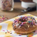 Nutella® Frosted Brown Butter Banana Whole Wheat Baked Donuts