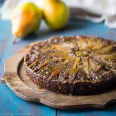 Pear Gingerbread Upside Down Cake- oh my! So many gorgeous flavors going on here. I really loved the way the sweet, brown-sugary pears balanced out the spiciness of the gingerbread. A winner of a winter dessert, for sure! @southernliving