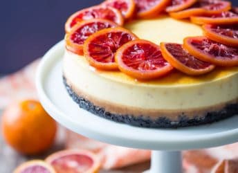 Blood Orange Cheesecake: the candied orange slices are so pretty and the citrus flavor works so well against the creamy cheesecake! The crunchy chocolate cookie crust is the perfect compliment.
