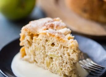 I made this Irish Apple Cake for St. Patrick's Day, but honestly it was so good I'd eat it any time of year! There was just a hint of cinnamon, allowing the tart apple flavor to really shine. The whiskey hard sauce was the perfect creamy compliment! food desserts cake
