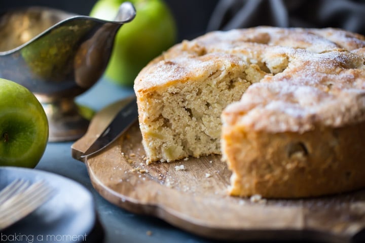 I made this Irish Apple Cake for St. Patrick's Day, but honestly it was so good I'd eat it any time of year! There was just a hint of cinnamon, allowing the tart apple flavor to really shine. The whiskey hard sauce was the perfect creamy compliment! food desserts cake #ad @stemilt