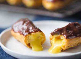 These eclairs are perfection! A flawless recipe- everything from the pastry to the filling to the glaze came out perfectly. food desserts chocolate