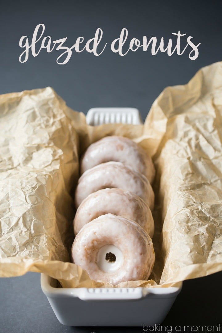Glazed Donuts: Simple, old fashioned, and SO good.  These sour cream cake donuts are spiked with nutmeg and a hint of vanilla.  food breakfast brunch