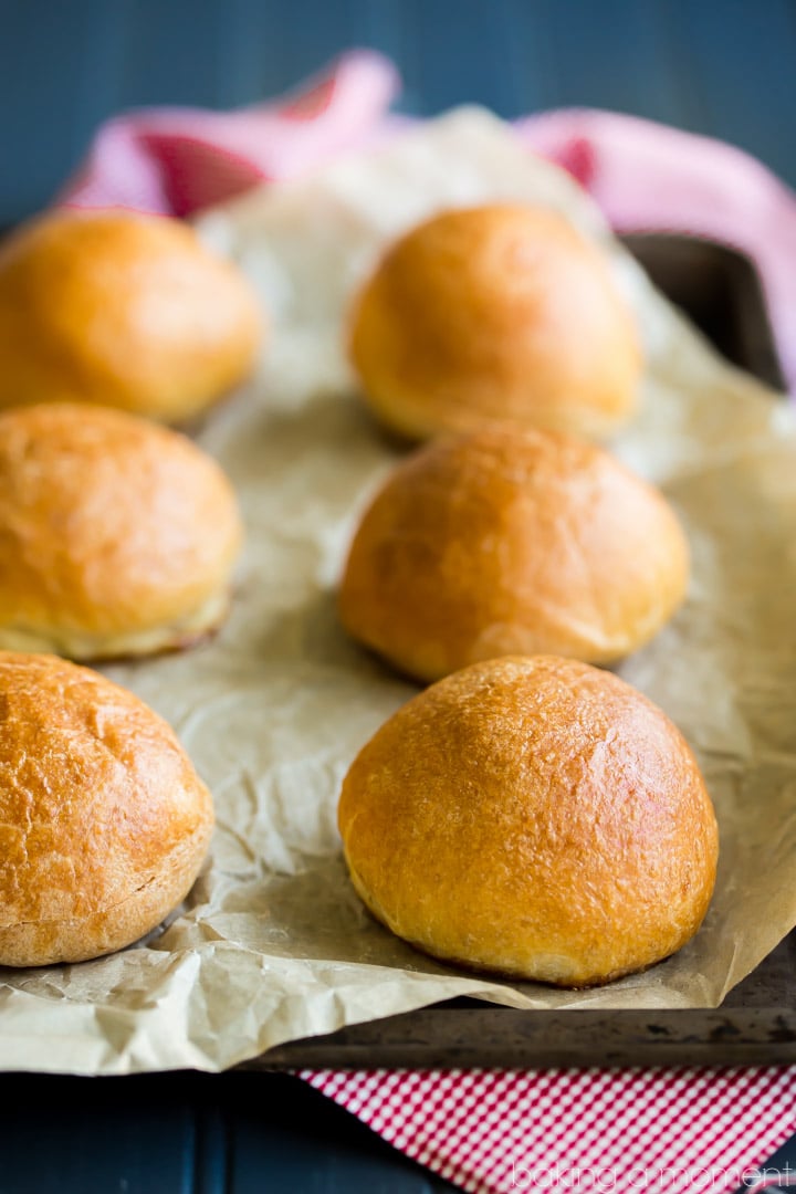 Soft Overnight Brioche Hamburger Buns: these totally took our burgers and sandwiches to the next level!  food recipes bread