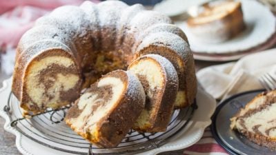 Marble Bundt Cake: This pound cake was soooo buttery it just melts in my mouth! food desserts cake