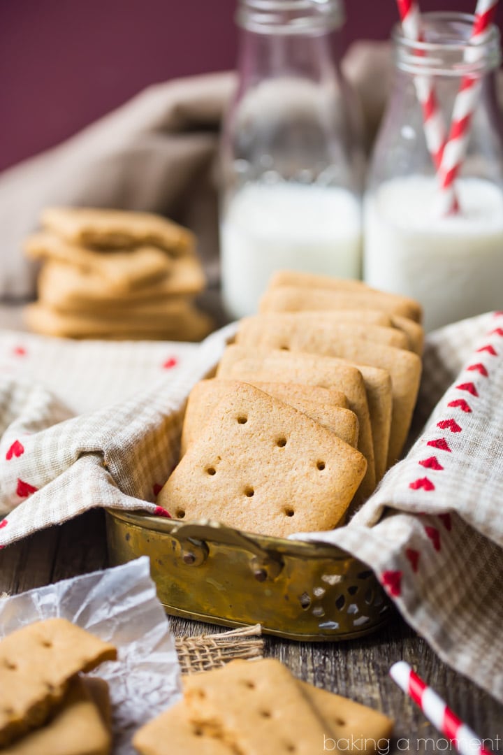 Homemade Graham Crackers: These were easy enough to make and the flavor blows the boxed kind away!  food desserts cookies