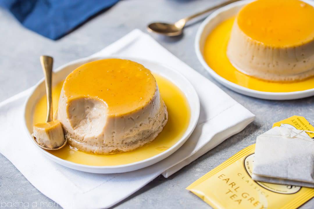 Earl Grey Creme Caramel: such a lovely combination of flavors!  I needed to make quick, easy dessert and this was perfect!  food desserts caramel