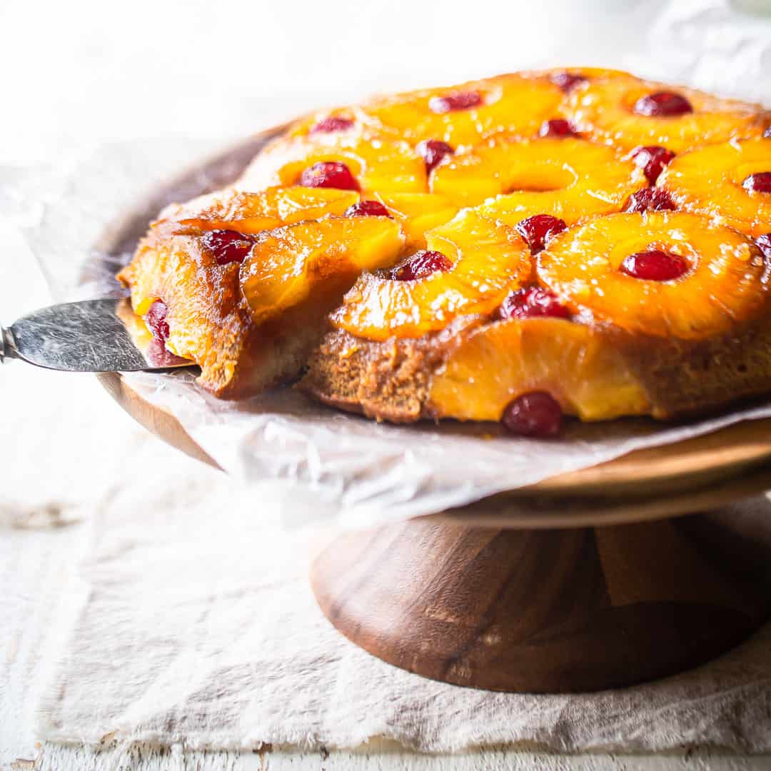 Pineapple Upside-Down Cake Recipe from Scratch -Baking a Moment