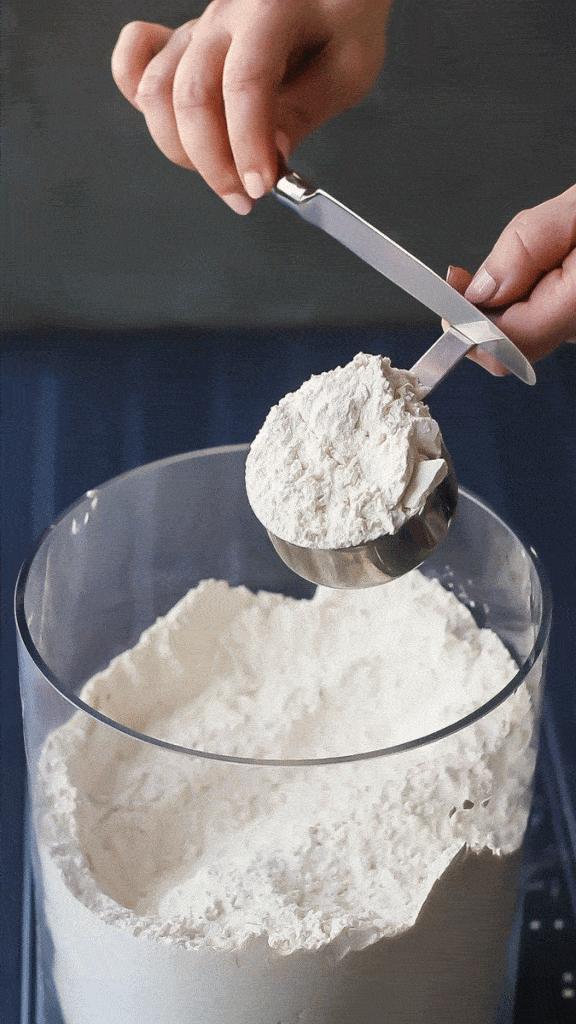 How to measure dry ingredients.