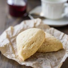 Basic Scone Recipe: moist, buttery, and melt-in-your-mouth plain scones.