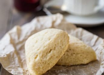 Basic Scone Recipe: moist, buttery, and melt-in-your-mouth plain scones.