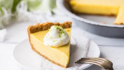 Traditional key lime pie dessert recipe