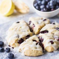 Easy Lemon Blueberry Scones Recipe