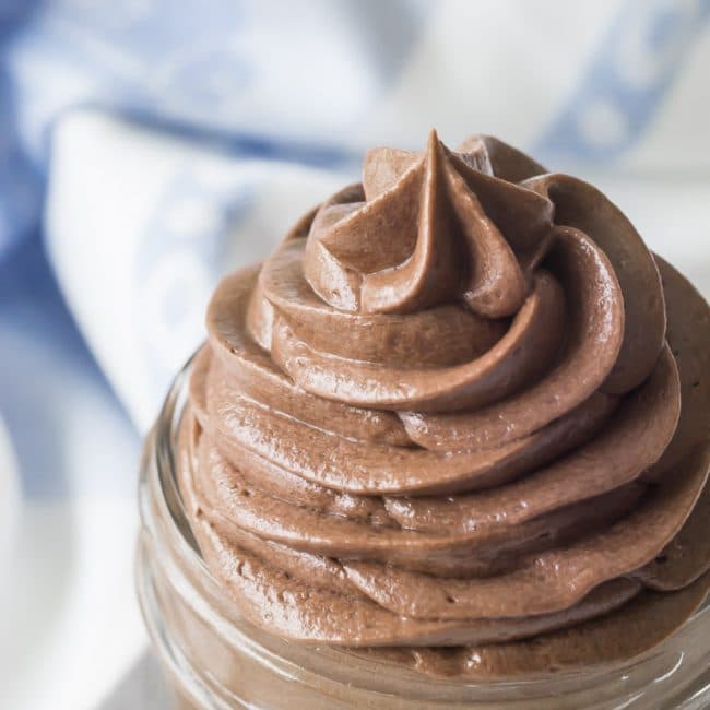 Easy Chocolate Frosting: fluffy, rich, & whips up so quick ...