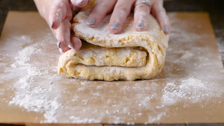 Homemade Crescent Rolls: Folding Dough
