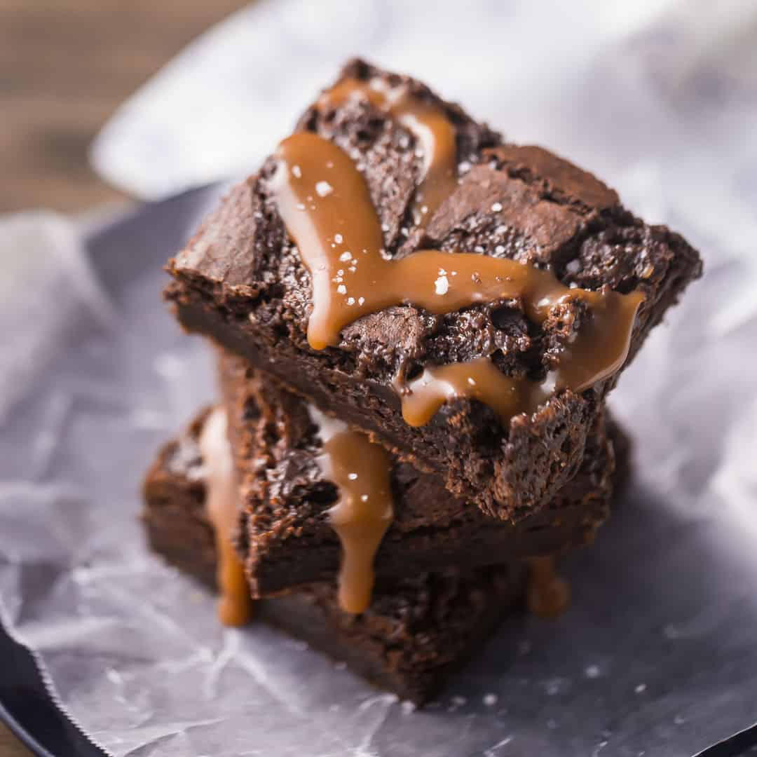 Salted Brownies: Gooey, rich, & -Baking a Moment