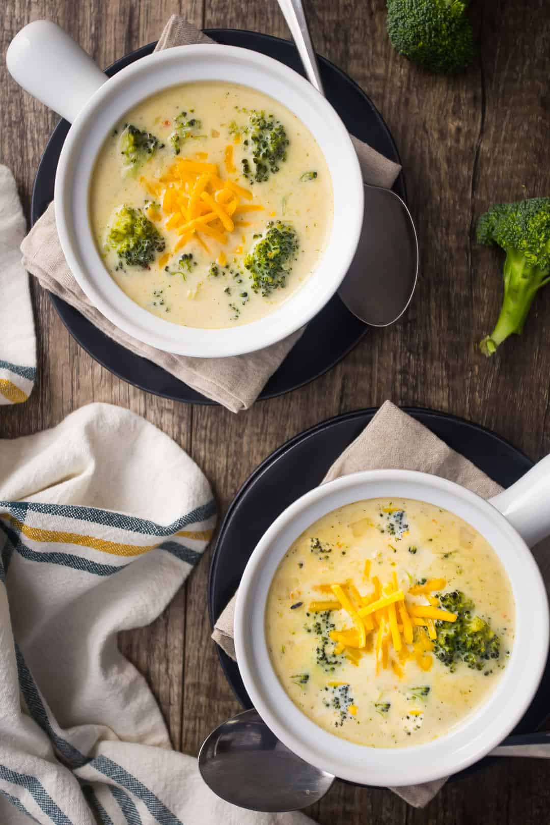 Broccoli Cheese Soup - Baking A Moment