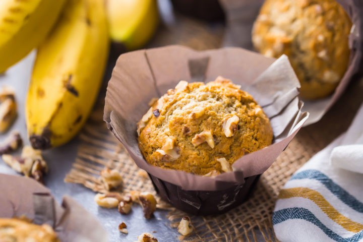 Bakery Style Banana Muffins Recipe