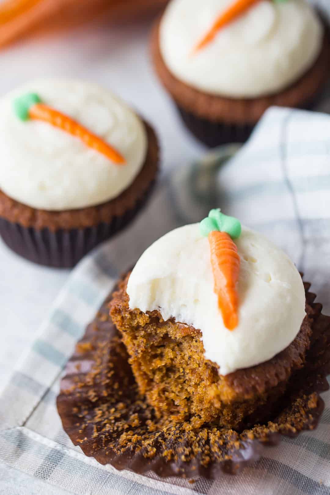 Carrot Cake Cupcakes: moist & so flavorful! -Baking a Moment