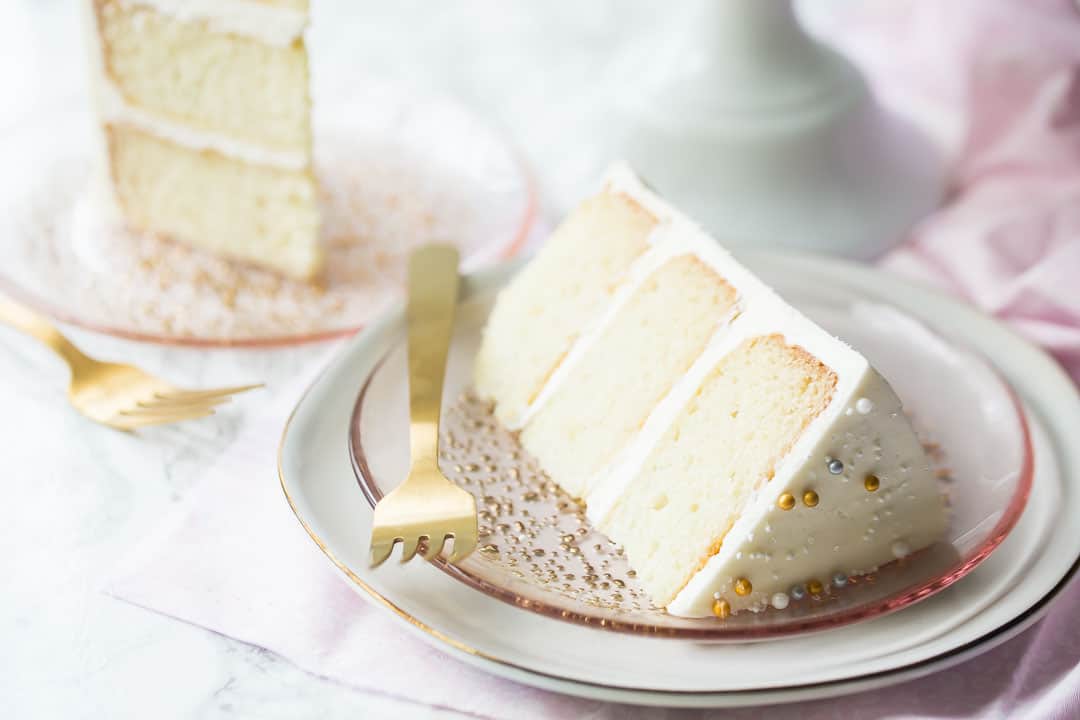 White Almond Sour Cream Cake