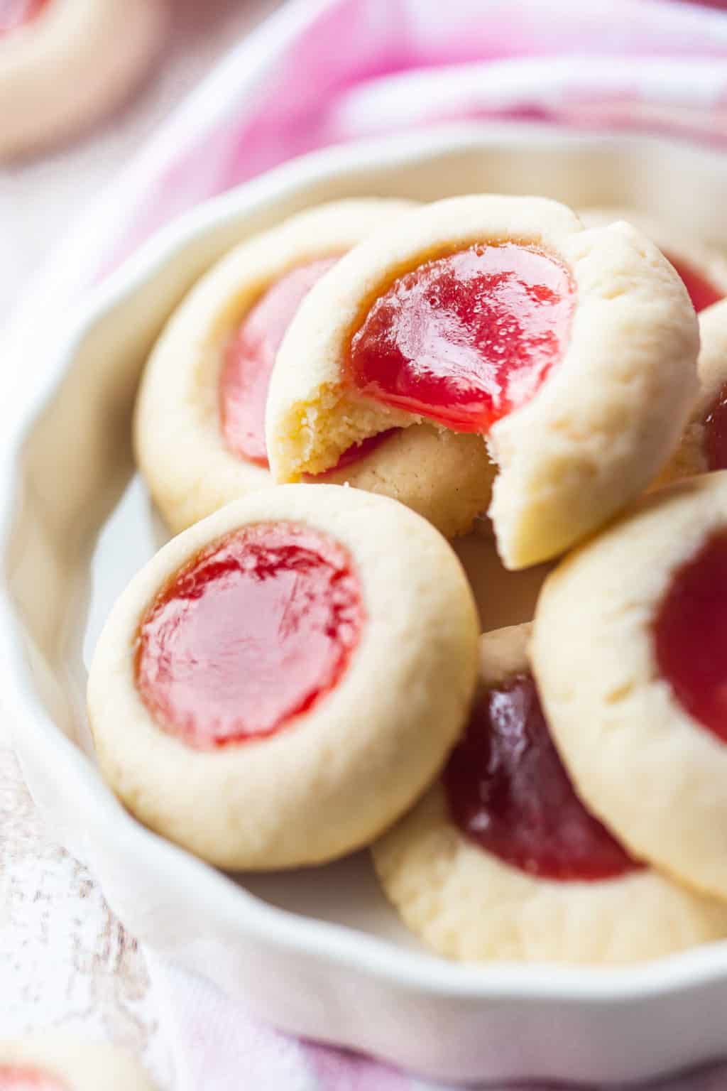 Jam Thumbprint Cookies: So soft & delicious! -Baking a Moment