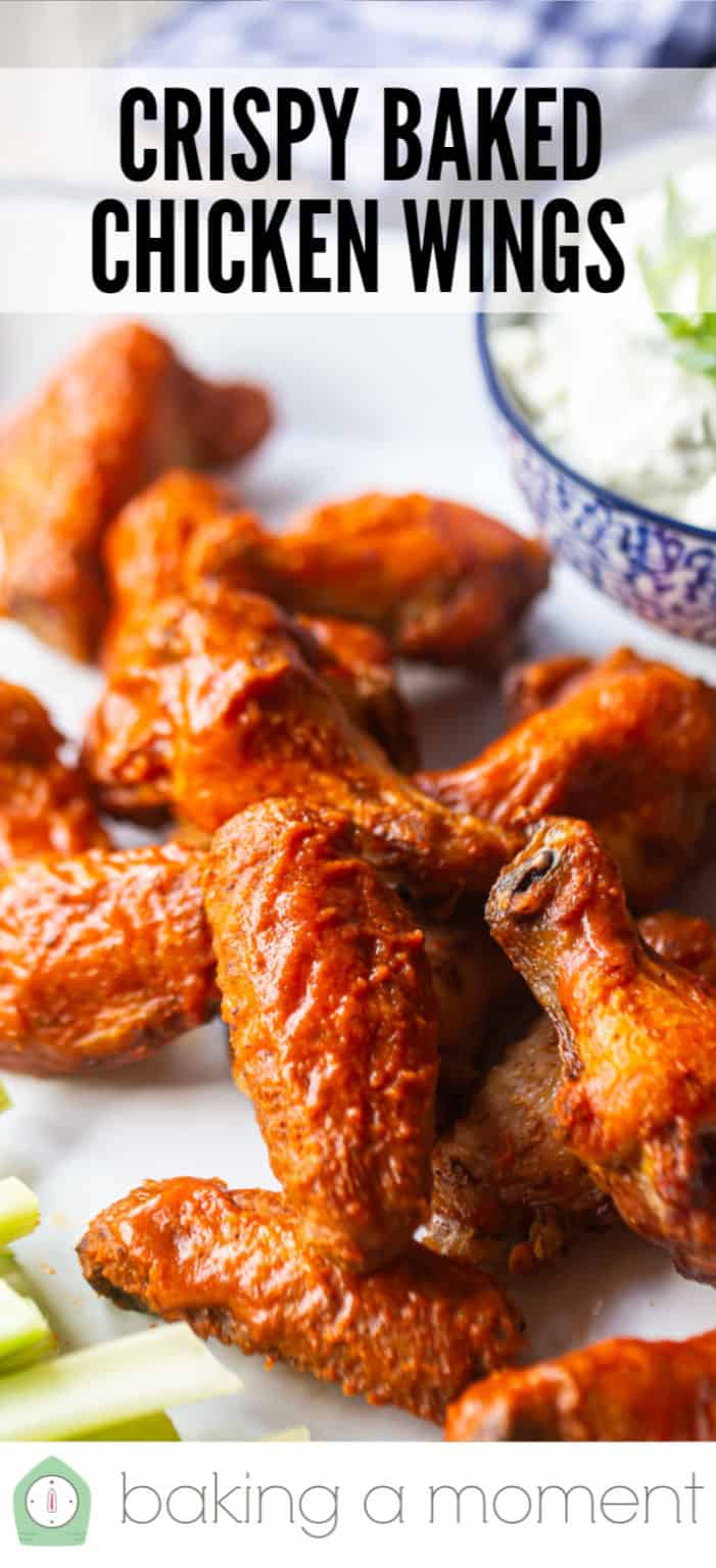 Crispy Baked Buffalo Wings: Lip-tinglingly spicy! -Baking a Moment