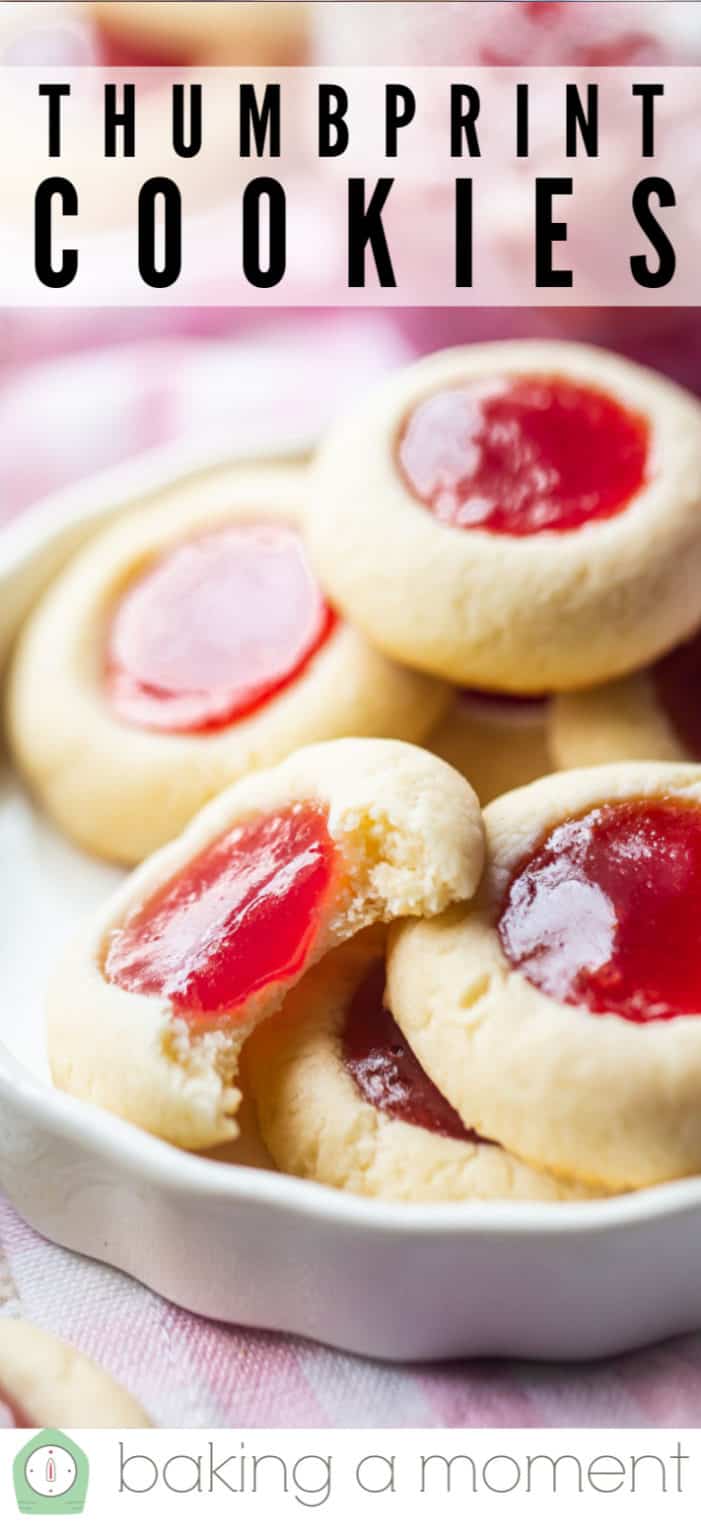 Jam Thumbprint Cookies: So soft & delicious! -Baking a Moment