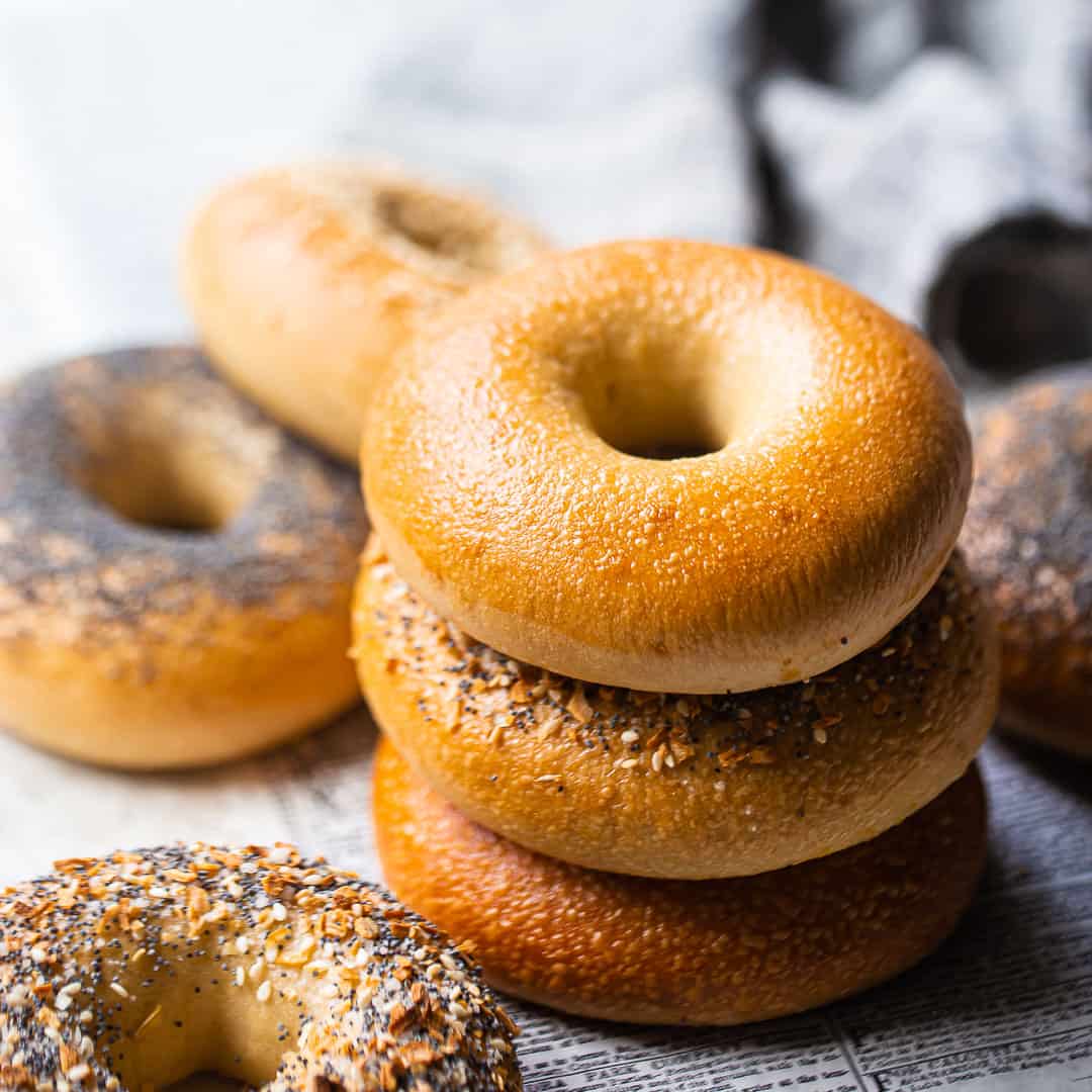 New York Bagel Recipe: Crusty, chewy, & so good! -Baking a Moment