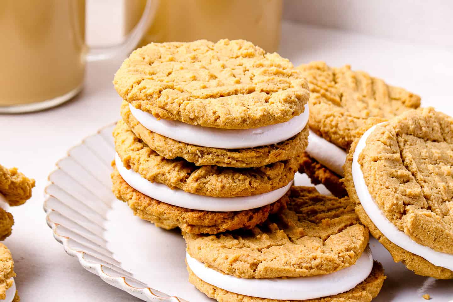 Fluffernutter Cookies: Peanut Butter Marshmallow Fluff -Baking a Moment