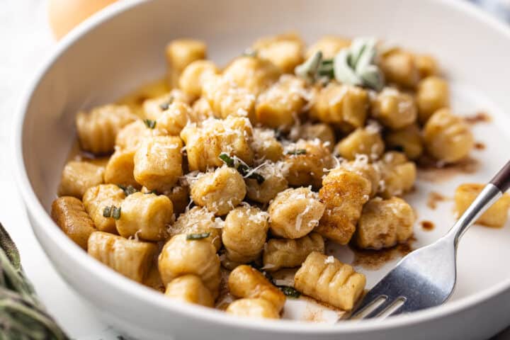 How to make gnocchi with potatoes and sage brown butter.
