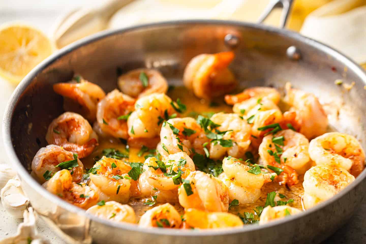 Recipe for shrimp scampi that is so quick and easy and made in just one pan.