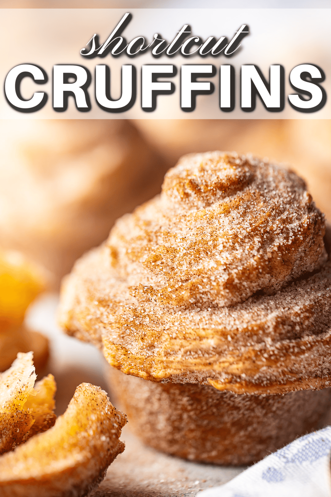 Cruffins made with simplified croissant dough recipe.