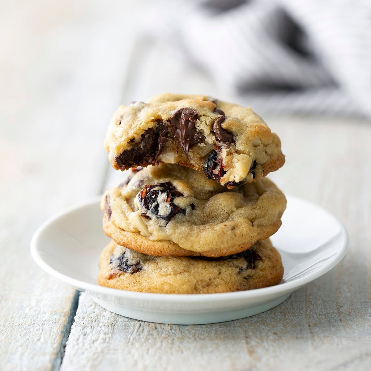 3 cookies on a plate