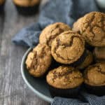 Gingerbread Muffins in a serving bowl