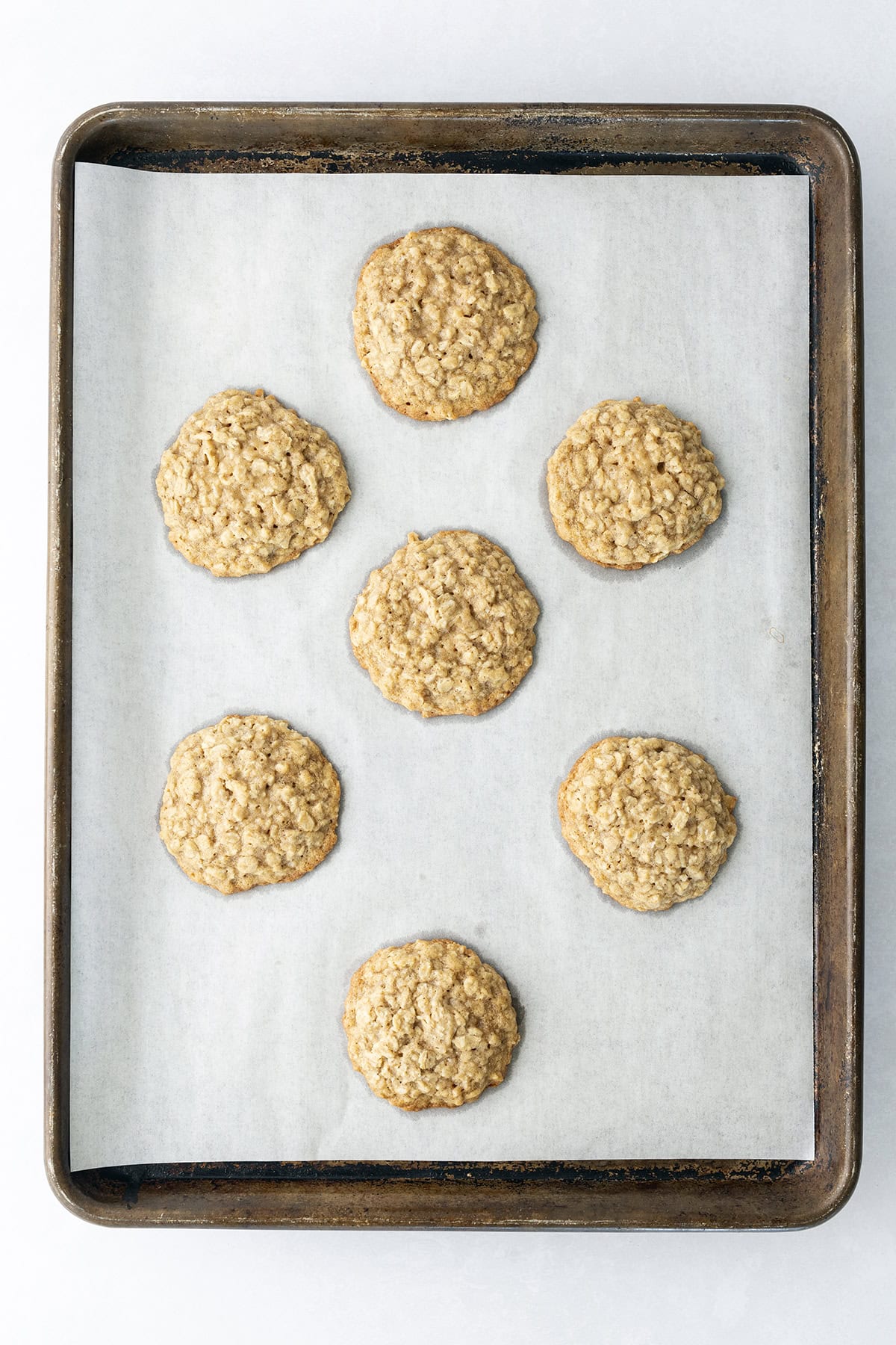 Baked oatmeal cookies