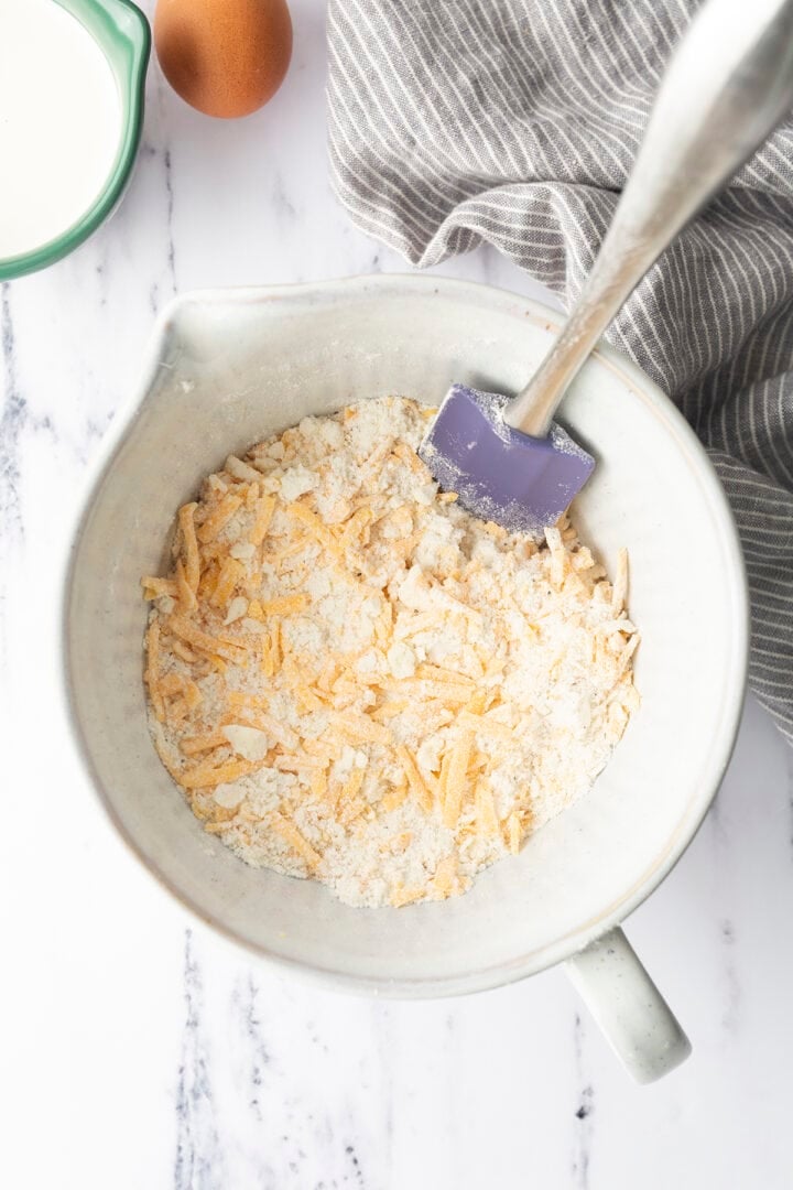 Dry ingredients in a bowl