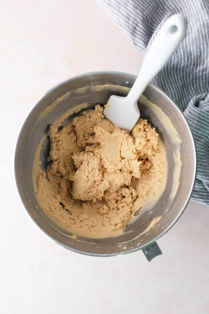 Sugar added to bowl