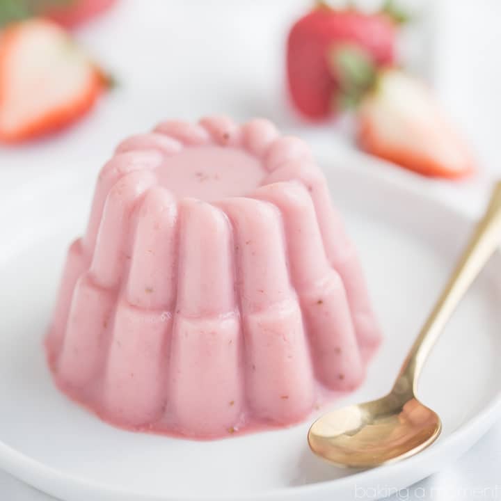 Strawberry Buttermilk Panna Cotta