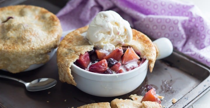 Peach Blueberry Pot Pies