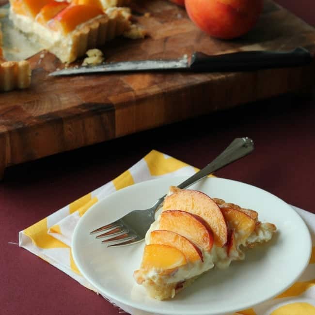Peach Amaretto Tart
