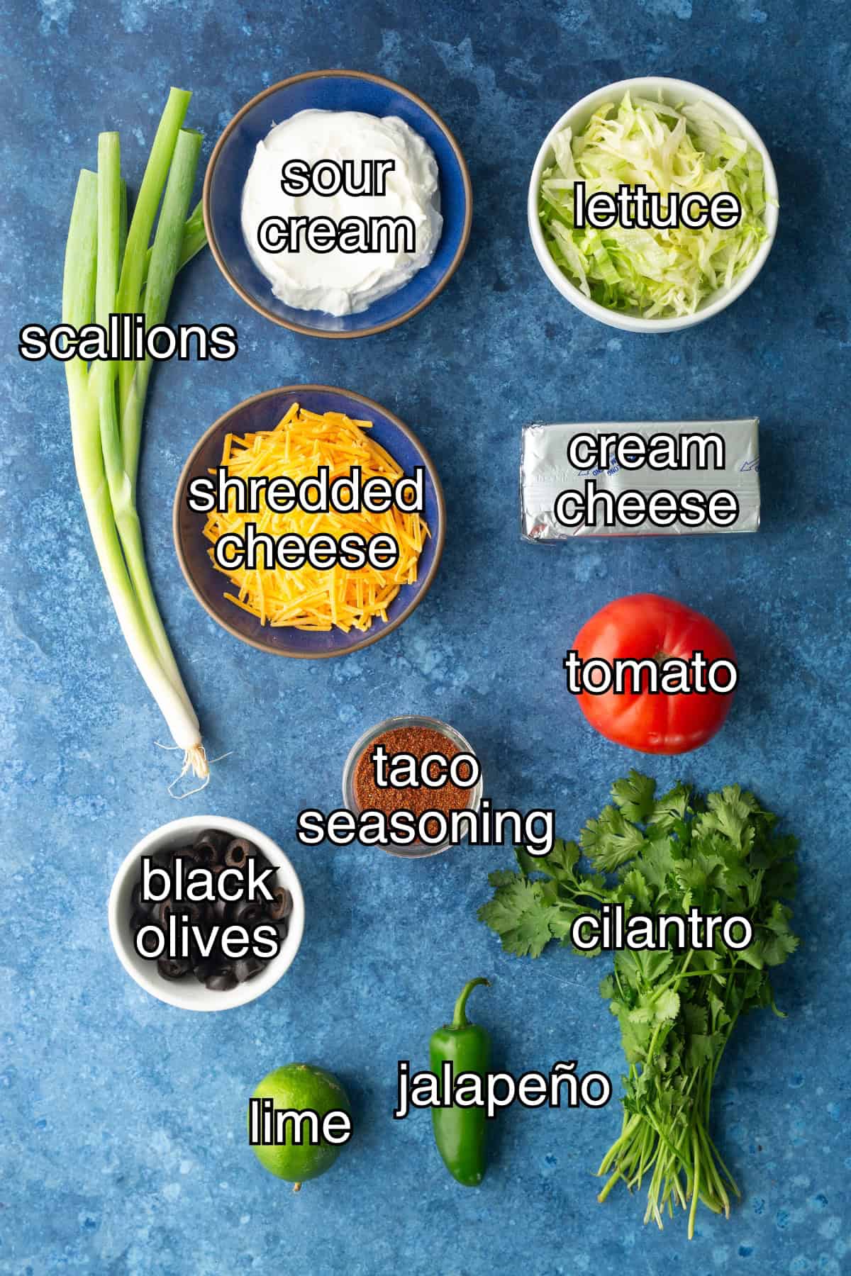 Ingredients for dip
