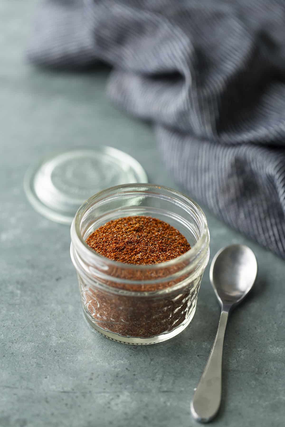 Taco seasoning in a jar