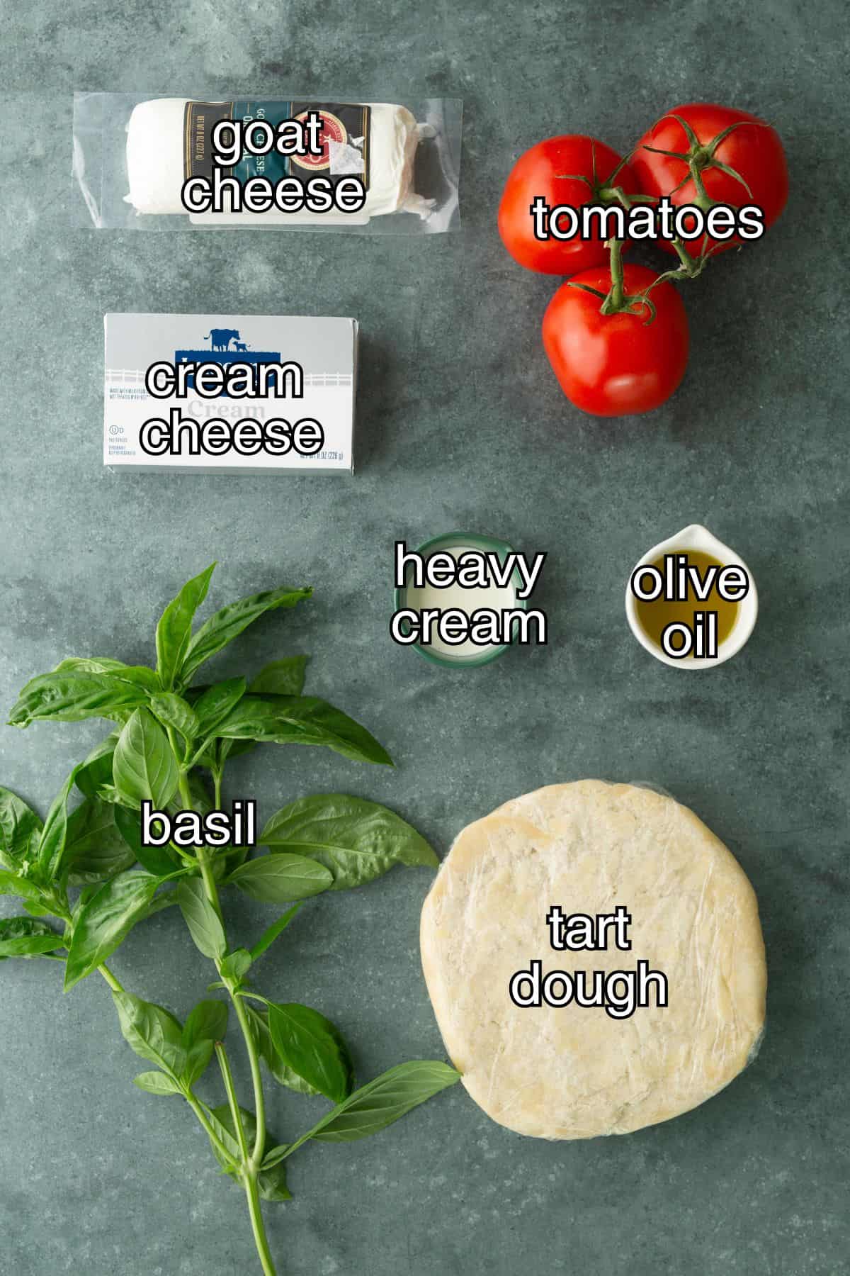 Recipe ingredients with text overlay