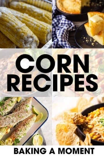 Delicious corn recipes including grilled corn, cornbread, and corn casserole.